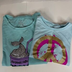 Teal Dream 1 Tshirt & 1 Long Sleeve Jersey Bundle  Girls